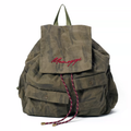 Momogigi Vintage Washed Camo Canvas Backpack