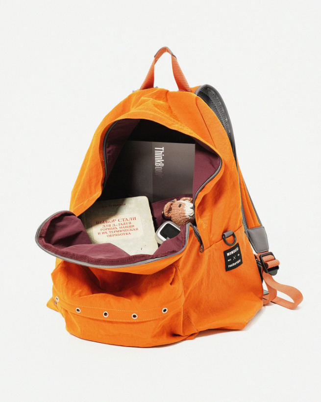 Momogigi Water-Resistant Crinkled Nylon Outdoor Backpack