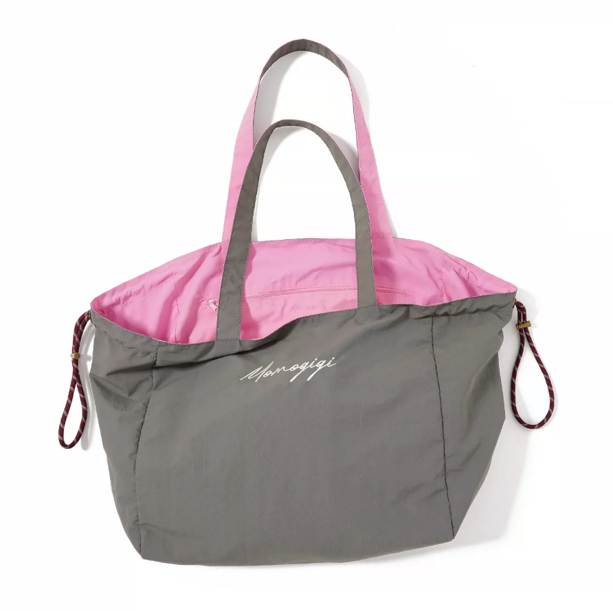 Momogigi Vintage Contrast Nylon Reversible Tote Bag