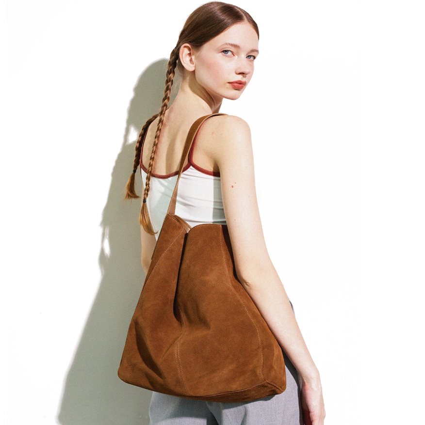 Momogigi Vintage Nubuck Leather Tote Bag