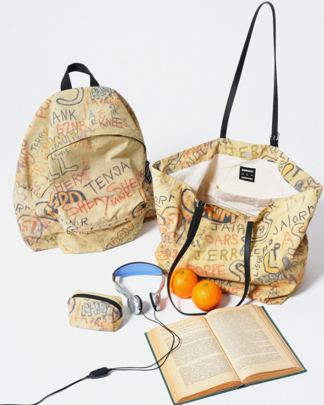 Momogigi Graffiti Nylon Tote Bag