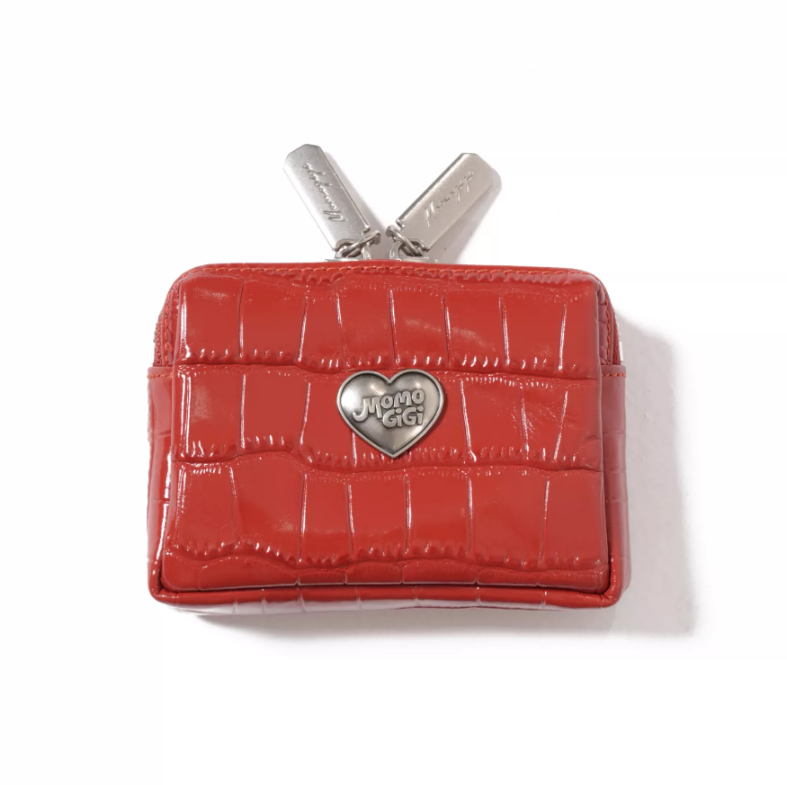 Momogigi Vintage Croc-Embossed Card Holder