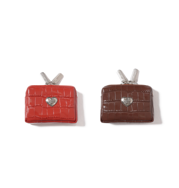 Momogigi Vintage Croc-Embossed Card Holder