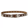 Momogigi Two-Tone Distressed Leather Belt