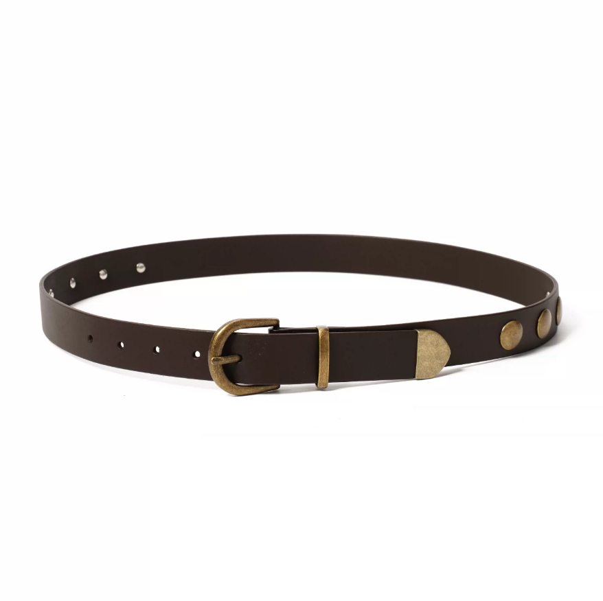 Momogigi Unisex Studded Punk Leather Belt