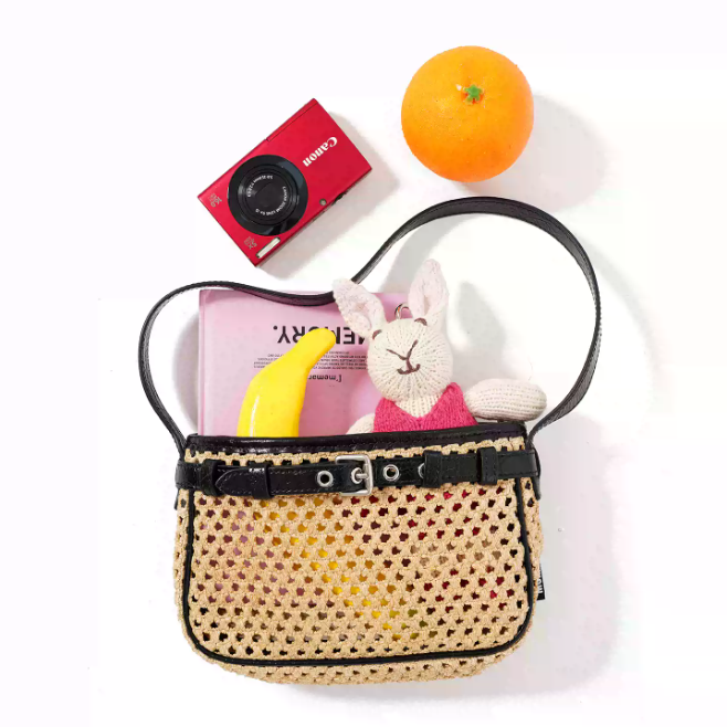 Momogigi Straw Woven Shoulder Bag