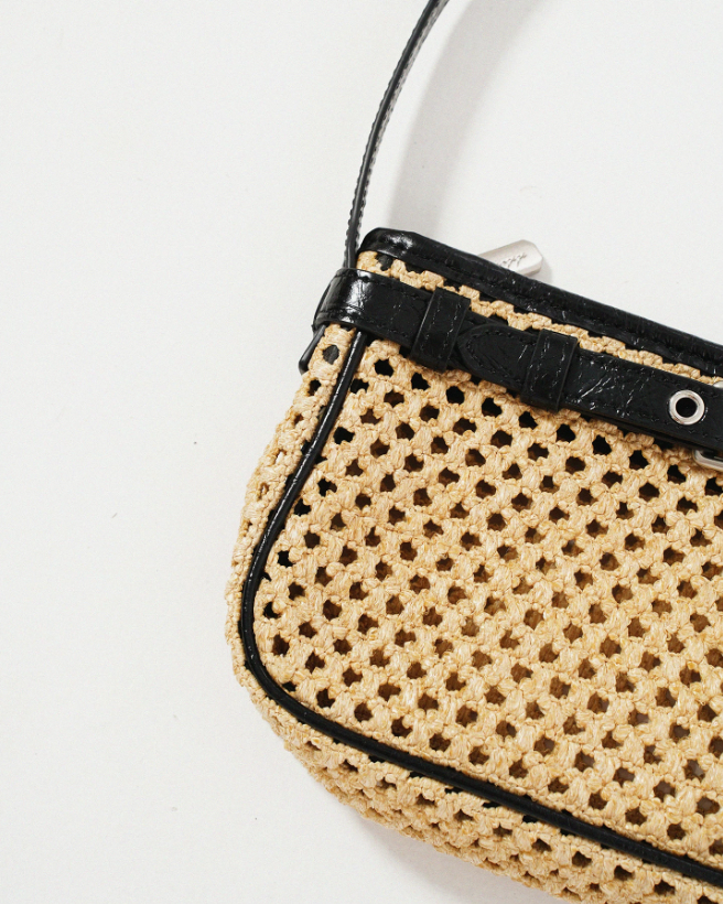 Momogigi Straw Woven Shoulder Bag