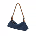 Momogigi Leather Patchwork Baguette Bag