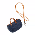 Momogigi Washed Denim Mini Neck Strap Card Holder